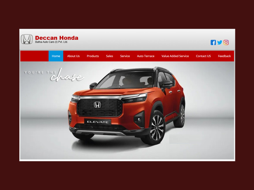 Deccan Honda portfolio by Intellect Systems