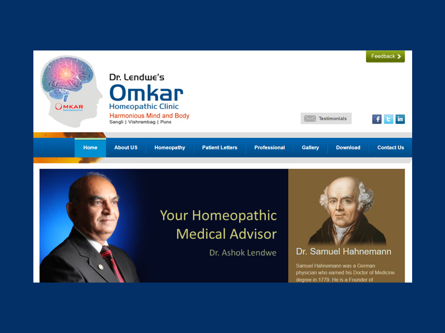 Dr. Ashok Lendwe portfolio by Intellect Systems