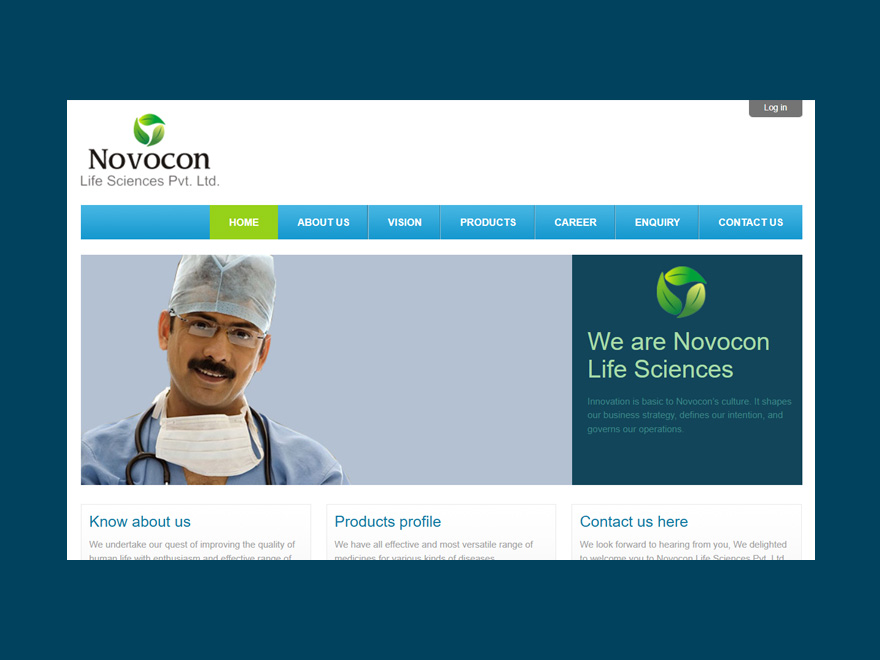 Novocon Life Science portfolio by Intellect Systems