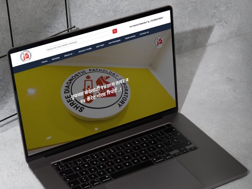 Shree Pathology Lab portfolio by Intellect Systems